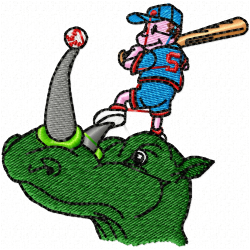 Children And Animals Embroidery Design 10